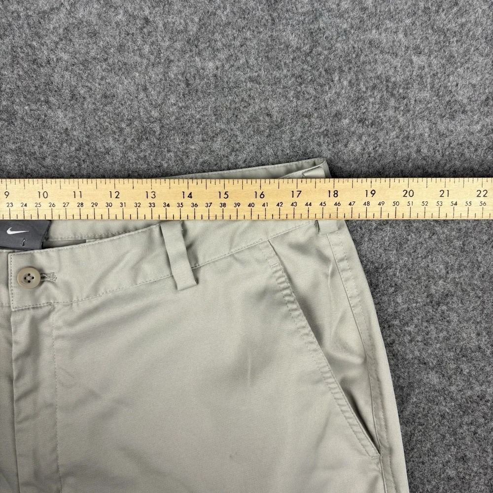 Nike Dri-Fit Golf Pants Mens 36x32 Beige Khaki Performance Stretch Casual‎ Light